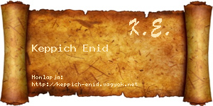 Keppich Enid névjegykártya